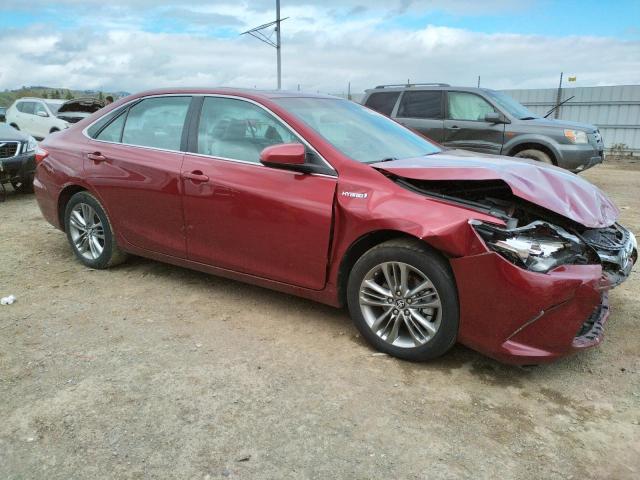 4T1BD1FK5HU221279 - 2017 TOYOTA CAMRY HYBRID RED photo 4