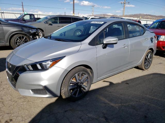 3N1CN8EV3ML861573 - 2021 NISSAN VERSA SV SILVER photo 1