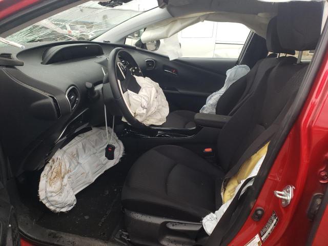 JTDKARFP0J3099031 - 2018 TOYOTA PRIUS PRIM წითელი ფოტო 7