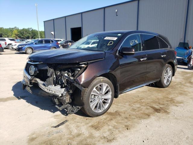 5J8YD3H53JL004313 - 2018 ACURA MDX TECHNOLOGY BROWN photo 1