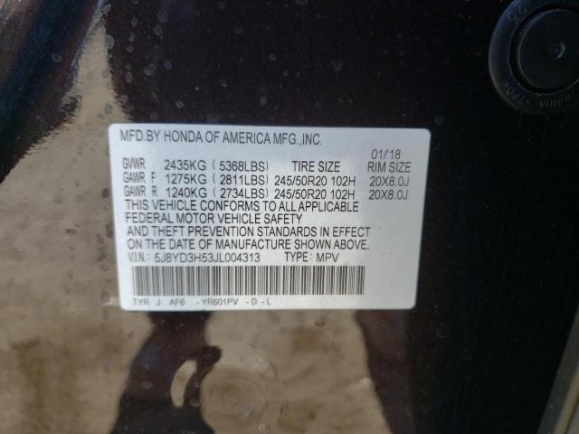 5J8YD3H53JL004313 - 2018 ACURA MDX TECHNOLOGY BROWN photo 14