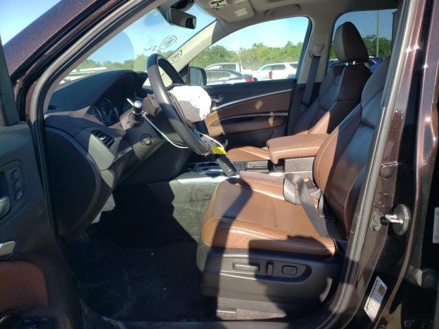 5J8YD3H53JL004313 - 2018 ACURA MDX TECHNOLOGY BROWN photo 7