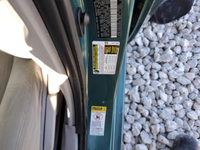 2T1BU4EE6AC275629 - 2010 TOYOTA COROLLA BASE GREEN photo 12