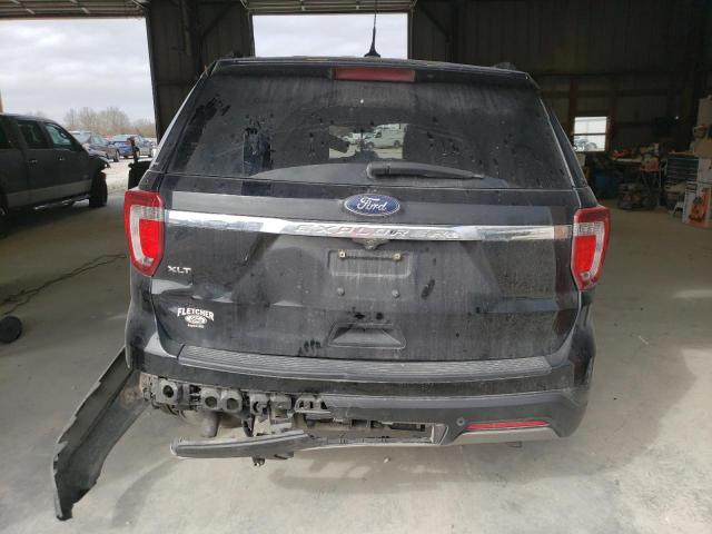 1FM5K7D88KGA46478 - 2019 FORD EXPLORER XLT BLACK photo 6