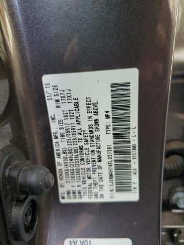 5J6RM4H74FL037381 - 2015 HONDA CR-V EXL GRAY photo 13