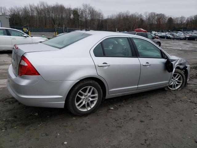 3FAHP0GA5CR134526 - 2012 FORD FUSION S SILVER photo 3