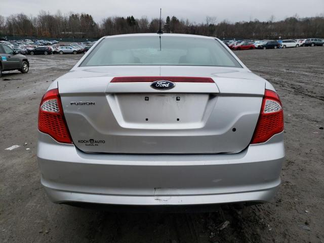 3FAHP0GA5CR134526 - 2012 FORD FUSION S SILVER photo 6