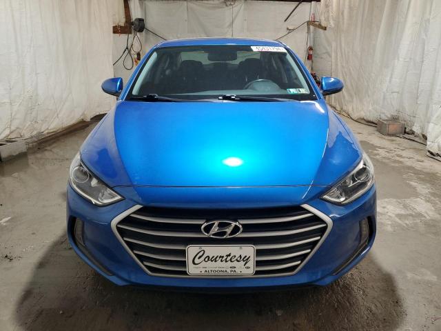 KMHD84LF9HU388508 - 2017 HYUNDAI ELANTRA SE BLUE photo 5