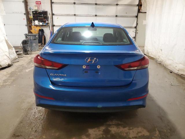 KMHD84LF9HU388508 - 2017 HYUNDAI ELANTRA SE BLUE photo 6