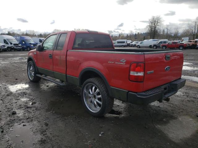 1FTPX14514NB78496 - 2008 FORD F-150 RED photo 2