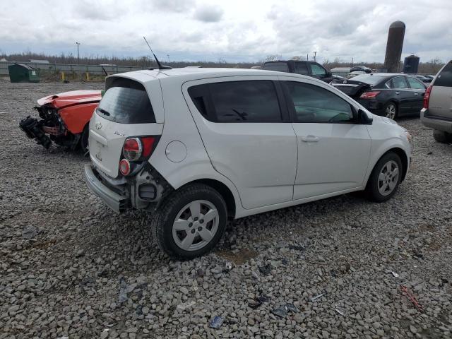 1G1JA6SH8E4137963 - 2014 CHEVROLET SONIC LS WHITE photo 3