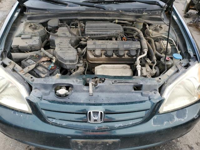 JHMES26731S005035 - 2001 HONDA CIVIC EX GREEN photo 11