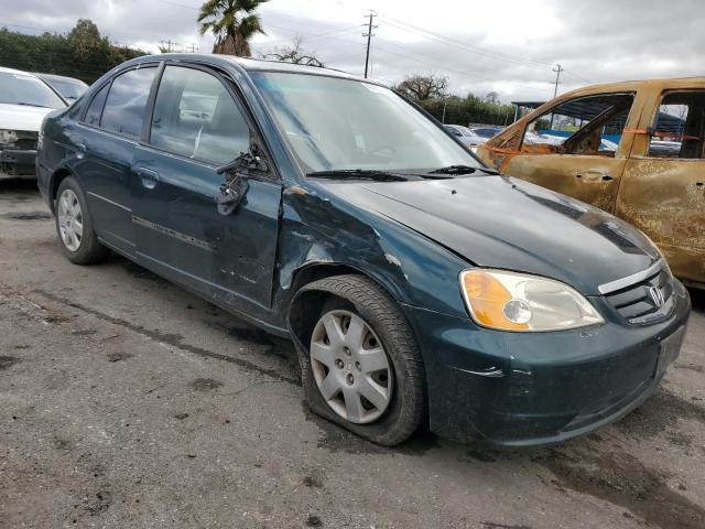 JHMES26731S005035 - 2001 HONDA CIVIC EX GREEN photo 4