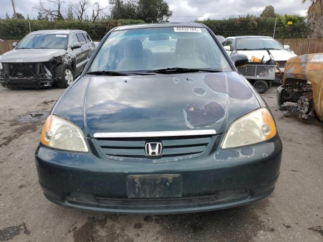 JHMES26731S005035 - 2001 HONDA CIVIC EX GREEN photo 5