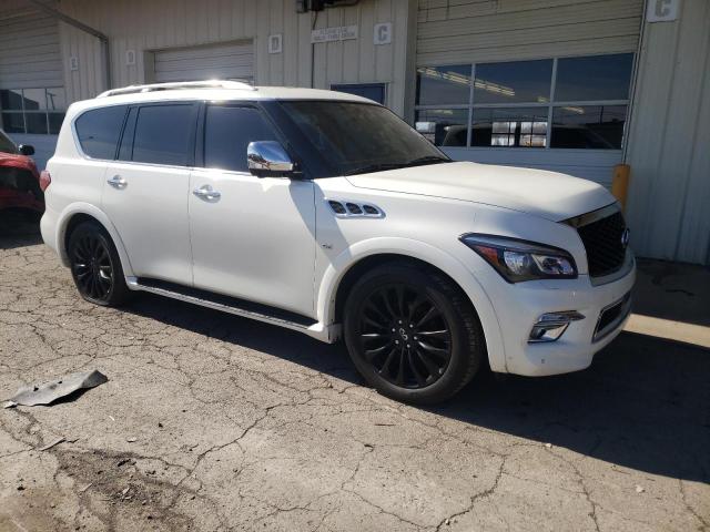 JN8AZ2NE9F9086623 - 2015 INFINITI QX80 WHITE photo 4