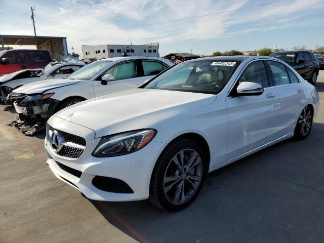 55SWF4HB6GU161193 - 2016 MERCEDES-BENZ C 350E WHITE photo 1