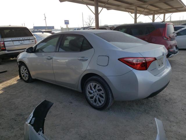 5YFBURHE8KP893402 - 2019 TOYOTA COROLLA L SILVER photo 2