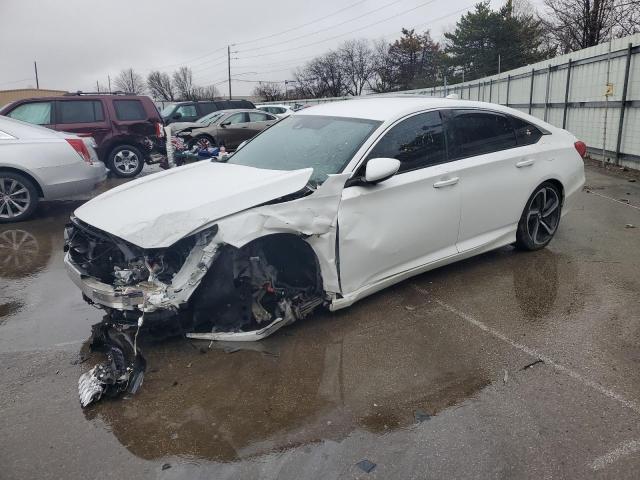 1HGCV1F38JA262562 - 2018 HONDA ACCORD SPORT WHITE photo 1