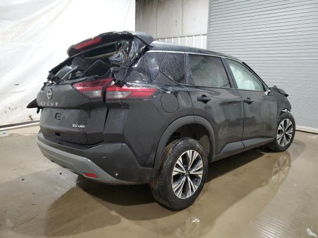 5N1BT3BB4NC708494 - 2022 NISSAN ROGUE SV BLACK photo 3