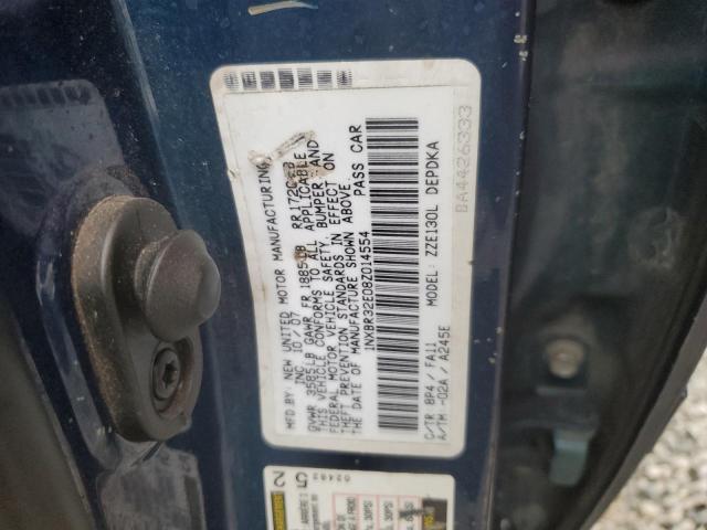 1NXBR32E08Z014554 - 2008 TOYOTA COROLLA CE BLUE photo 12