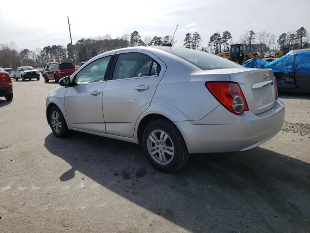 1G1JC5SH3F4107372 - 2015 CHEVROLET SONIC LT GRAY photo 2