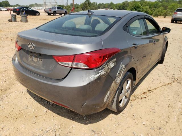 5NPDH4AE0DH297226 - 2013 HYUNDAI ELANTRA GLS GRAY photo 4