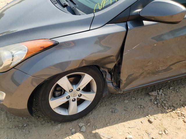 5NPDH4AE0DH297226 - 2013 HYUNDAI ELANTRA GLS GRAY photo 9