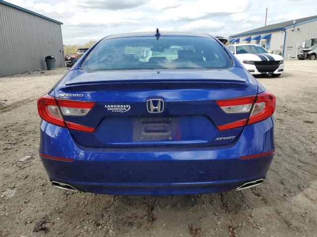 1HGCV1F3XLA110088 - 2020 HONDA ACCORD SPORT BLUE photo 6