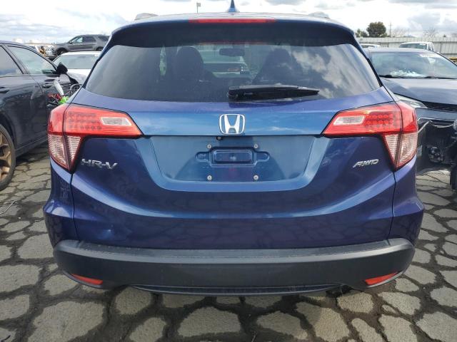 3CZRU6H78GM709485 - 2016 HONDA HR-V EXL BLUE photo 6