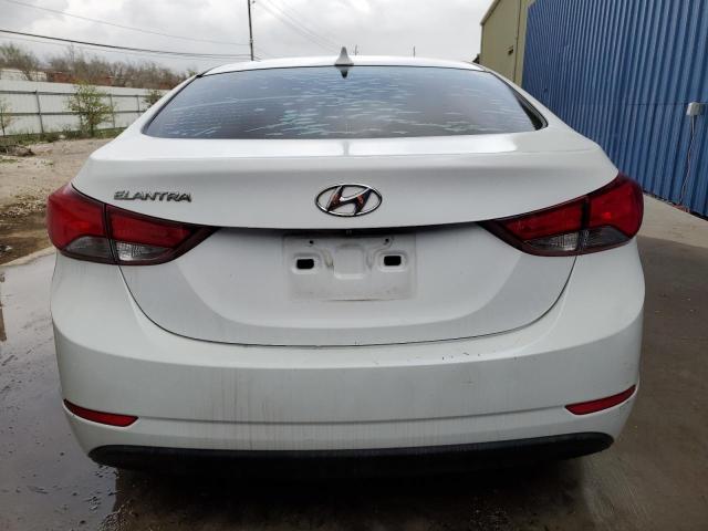 5NPDH4AE5FH591160 - 2015 HYUNDAI ELANTRA SE WHITE photo 6