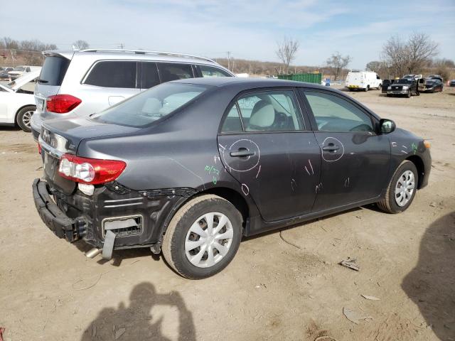 2T1BU4EE9BC726313 - 2011 TOYOTA COROLLA BASE GRAY photo 3