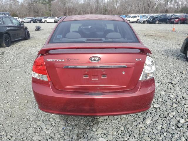 KNAFE121X85545870 - 2008 KIA SPECTRA EX RED photo 6