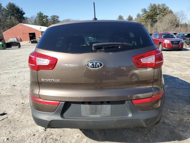 KNDPB3A28C7309656 - 2012 KIA SPORTAGE BASE BROWN photo 6