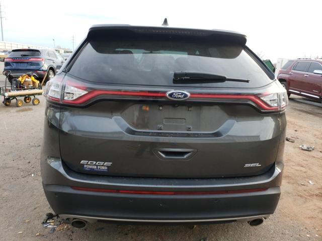 2FMTK3J89FBB21058 - 2015 FORD EDGE SEL GRAY photo 6