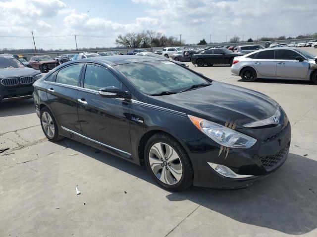 KMHEC4A47FA124691 - 2015 HYUNDAI SONATA HYBRID BLACK photo 4