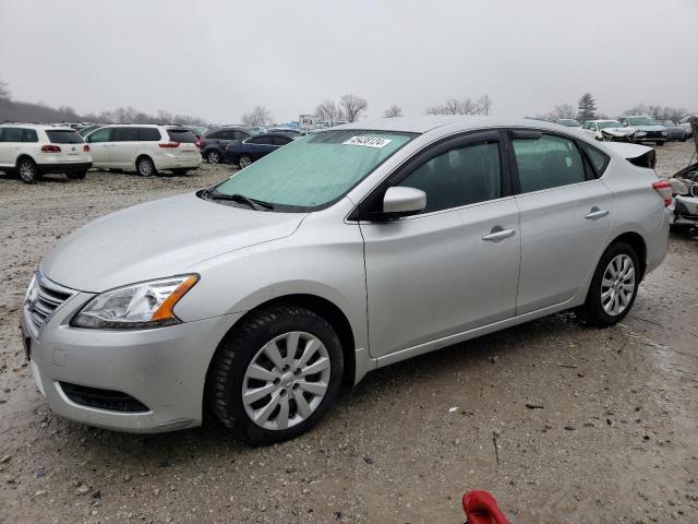 3N1AB7AP3EL693369 - 2014 NISSAN SENTRA S SILVER photo 1