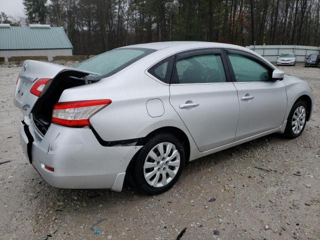 3N1AB7AP3EL693369 - 2014 NISSAN SENTRA S SILVER photo 3