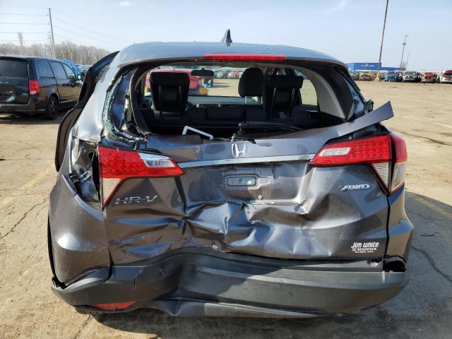 3CZRU6H39KG726574 - 2019 HONDA HR-V LX GRAY photo 6