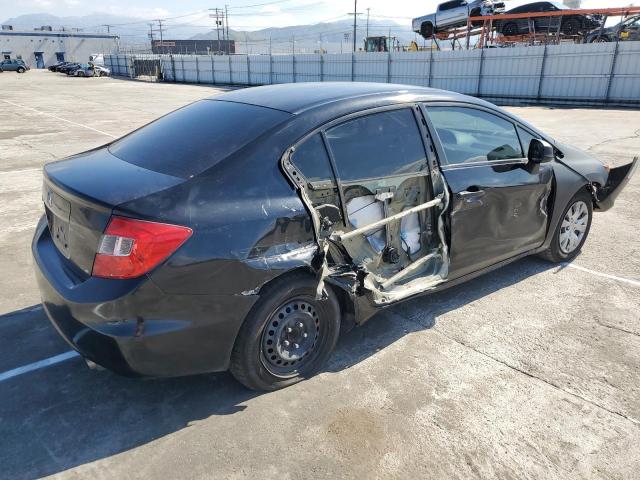 2HGFB2F51CH588351 - 2012 HONDA CIVIC LX BLACK photo 3