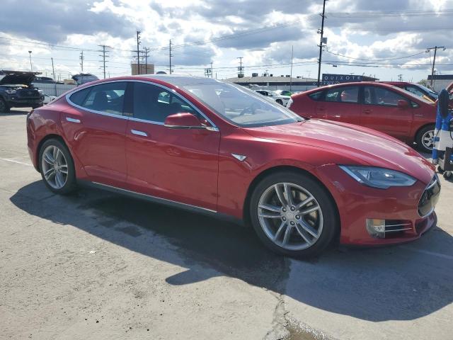 5YJSA1E21FF119109 - 2015 TESLA MODEL S წითელი ფოტო 4
