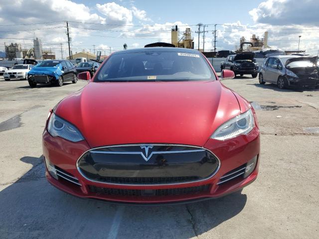 5YJSA1E21FF119109 - 2015 TESLA MODEL S წითელი ფოტო 5