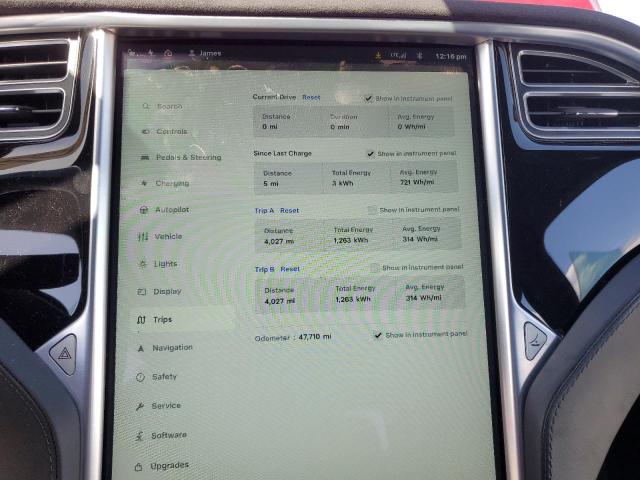 5YJSA1E21FF119109 - 2015 TESLA MODEL S წითელი ფოტო 9