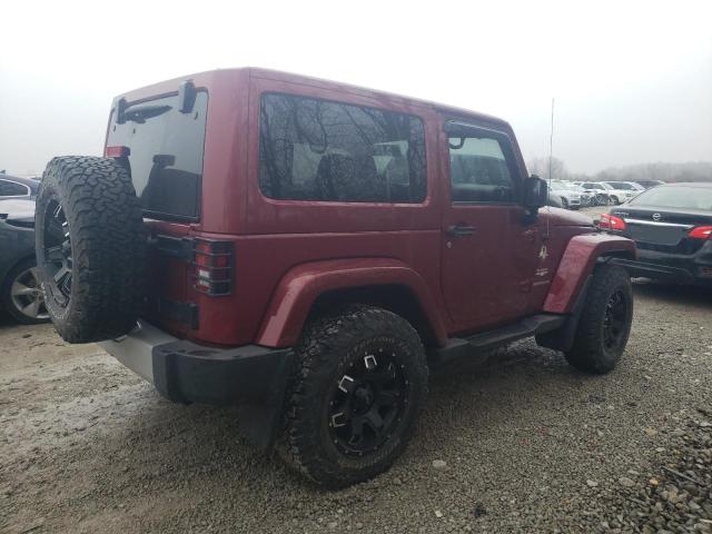 1C4AJWBG0CL291083 - 2012 JEEP WRANGLER SAHARA BURGUNDY photo 3