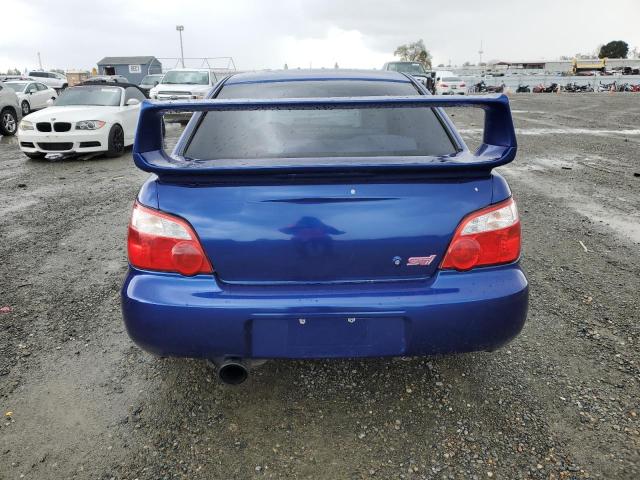 JF1GD706X4L519941 - 2004 SUBARU IMPREZA WRX STI BLUE photo 6