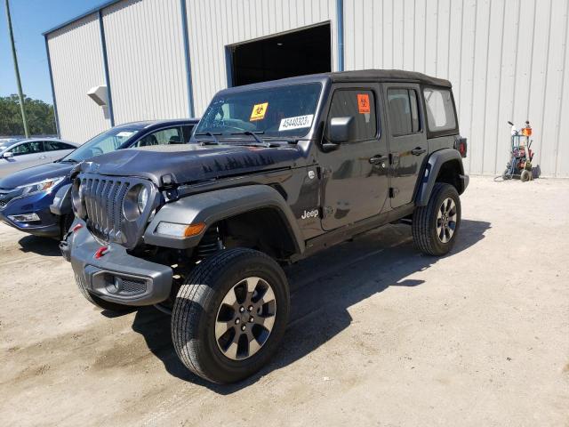 1C4HJXDG1KW505609 - 2019 JEEP WRANGLER U SPORT ნაცრისფერი ფოტო 1