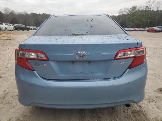 4T4BF1FK2CR195300 - 2012 TOYOTA CAMRY BASE BLUE photo 6