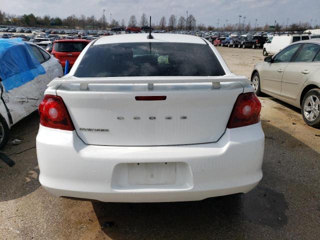 1C3CDZAB2EN235522 - 2014 DODGE AVENGER SE WHITE photo 6