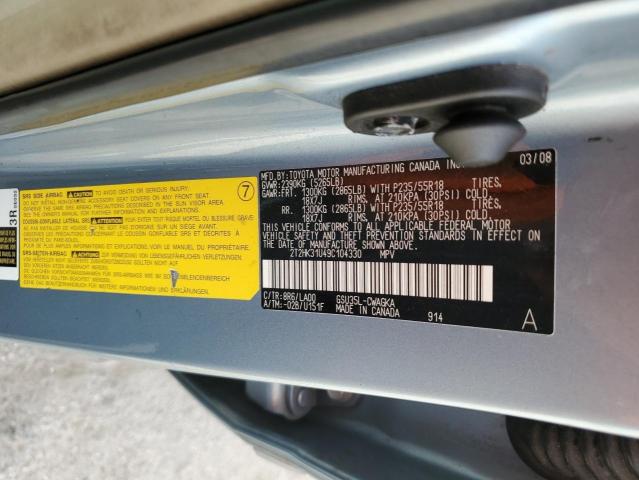 2T2HK31U49C104330 - 2009 LEXUS RX 350 BLUE photo 14