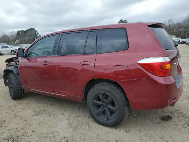 JTEDS41A382044385 - 2008 TOYOTA HIGHLANDER RED photo 2