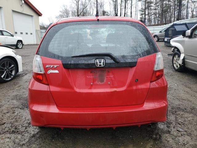 JHMGE8H21AC040235 - 2010 HONDA FIT RED photo 6